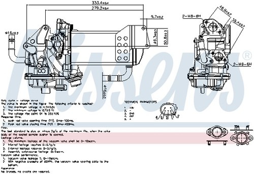 Nissens 98230 egr valve for - 98230,